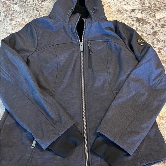 HFX Outdoors Womens Water Wind Resistant Heat Retention Jacket XL Gray Black - Picture 16 of 16